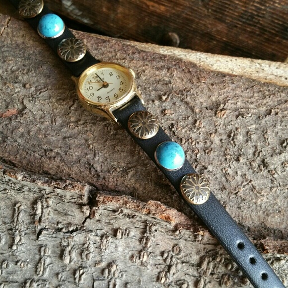 Studded Leather Watch Band - Picture 4 of 8